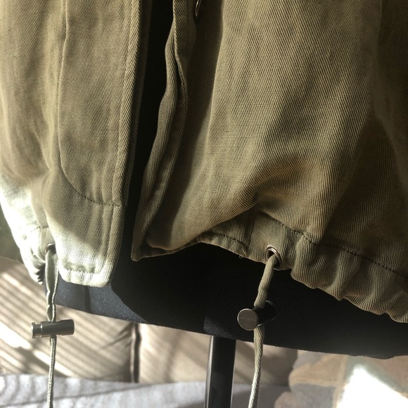 Rails Maverick Green Linen Fall Jacket - Picture 5 of 6